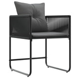 Garden Dining Set 9 pcs Black and Anthracite 200 x 80 x 73 cm 3448910