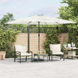 Garden Parasol with Steel Pole White 290x290x238 cm 4005085