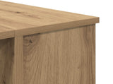 Desk with Shelf Artisan oak 140 x 50 x 75 cm Engineered wood 879648