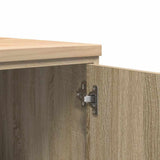 Garage Storage Cabinet Sonoma Oak 60x51x85 cm Solid Wood Pine 860573