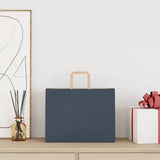 Paper Bags 250 pcs with Handles Blue 32x17x25 cm 4101929