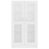 Vitrine Cabinet White 82.5x30.5x150 cm Engineered Wood 802759