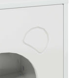 Cat House Gloss White 42.5 x 40 x 53 cm Engineered Wood 8000675