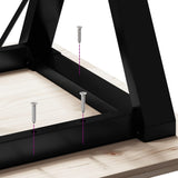 Dining Table Legs Y-Frame 180x80x73 cm Steel 357937