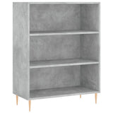Bookcase Concrete Grey 69.5x32.5x90 cm Engineered Wood 828352