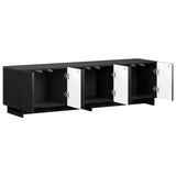 TV Stand 140 x 34.5 x 40 cm Black Engineered Wood 8011577