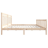 3100978 Bed Frame without Mattress Solid Wood 200x200 cm
