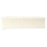 Manual Retractable Awning with Blind&LED 5x3m Cream 3069342