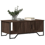 ZNTS Coffee Table Brown Oak 100x51x40 cm Engineered Wood 848493