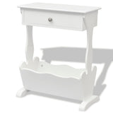 Magazine Rack Melrose White 242440
