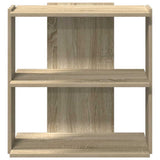 Bookcase 3-Tier Sonoma Oak 60x30x60 cm Engineered Wood 860249
