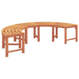 Tree Bench 2 pcs Natural 160 x 80 x 45cm Solid Eucalyptus Wood 3324836