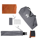 Camping Windbreak Grey and Orange 510x153 cm Waterproof 4009650