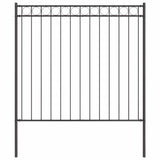 Fence Element ASSEN Grey 170 x 200 cm Steel 42003911