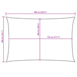 Sunshade Sail Oxford Fabric Rectangular 3x6 m Anthracite 135103