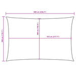 Sunshade Sail Oxford Fabric Rectangular 3x6 m White 135268