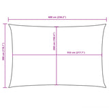 Sunshade Sail Oxford Fabric Rectangular 3x6 m White 135268