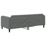 Day Bed without Mattress Dark Grey 90x190 cm Single Fabric 354047