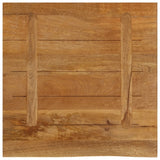 Table Top Live Edge 80x80x2.5 cm Solid Wood Mango 370554