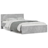 Bed Frame Concrete Grey Engineered wood, Plywood Small Double 3207514