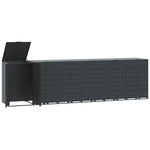 Wheelie Bin Storage for 6 Bins Anthracite 414x79x117 cm Steel 3279986
