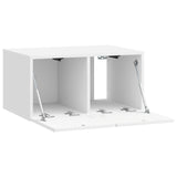 Wall-Mounted TV Cabinet High Gloss White 59.5 x 41 x 30 cm 898509