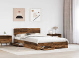 Bed Frame with Headboard Old Wood 120 x 190 cm Engineered Wood 3412407