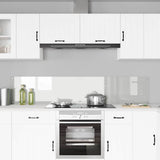 Kitchen Backsplash 2 pcs Transparent 100 x 40 cm Tempered Glass 3415539