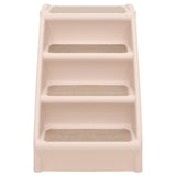 Folding Dog Stairs Cream 62x40x49.5 cm 170984