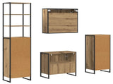 Bathroom Furniture Set with Drawer Artisan Oak Engineered Wood 3403057