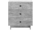 Bedside Cabinet Concrete Grey 43 x 41 x 66.5 cm Engineered Wood 893868