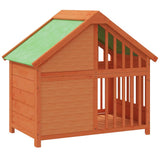 Dog Kennel Brown 96x60.5x87 cm Solid Wood Pine 172267