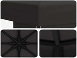 Gazebo 3 x 3 m Anthracite Polyester and Steel 190 gsm 900351