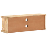 TV Cabinet with Steel Doors 120x30x40cm Solid Mango Wood 289095