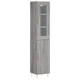Highboard Grey Sonoma 34.5x34x180 cm Engineered Wood 3199167