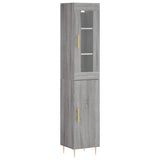 Highboard Grey Sonoma 34.5x34x180 cm Engineered Wood 3199167