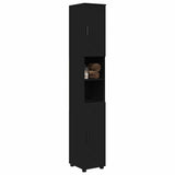 Bathroom Cabinet Black 30 x 35 x 192 cm Engineered wood & Metal 883335