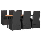 Garden Dining Set Black 3157646