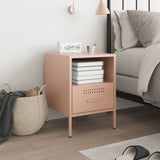 Bedside Cabinet Pink 36x39x50.5 cm Steel 843056