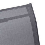 Stackable Garden Chairs 2 pcs Grey Textilene Fabric 318778