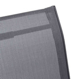 Stackable Garden Chairs 2 pcs Grey Textilene Fabric 318778