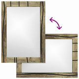 Bathroom Mirror with Mirror Brown 70 x 50 x 2.5 cm 4017967