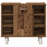 4 Piece Bathroom Furniture Set Old Wood Engineered Wood 3328557