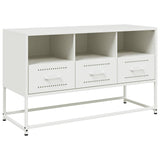 TV Cabinet White 100.5x39x60.5 cm Steel 846547