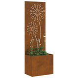 Garden Privacy Screen Rusty 50 x 150 cm Weathering steel 876461