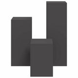 Plant Stand 3 pcs Black Steel 865827