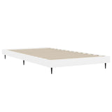Bed Frame without Mattress White 90x190 cm Single Engineered Wood 832301