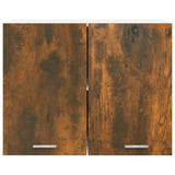 Hanging Cabinet Smoked Oak 80x31x60 cm Engineered Wood 815588
