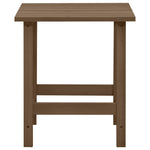 Garden Adirondack Chair with Table Solid Fir Wood Brown 315921