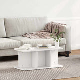 Coffee Table White 80 x 39.5 x 33.5 cm Solid pine wood 873521